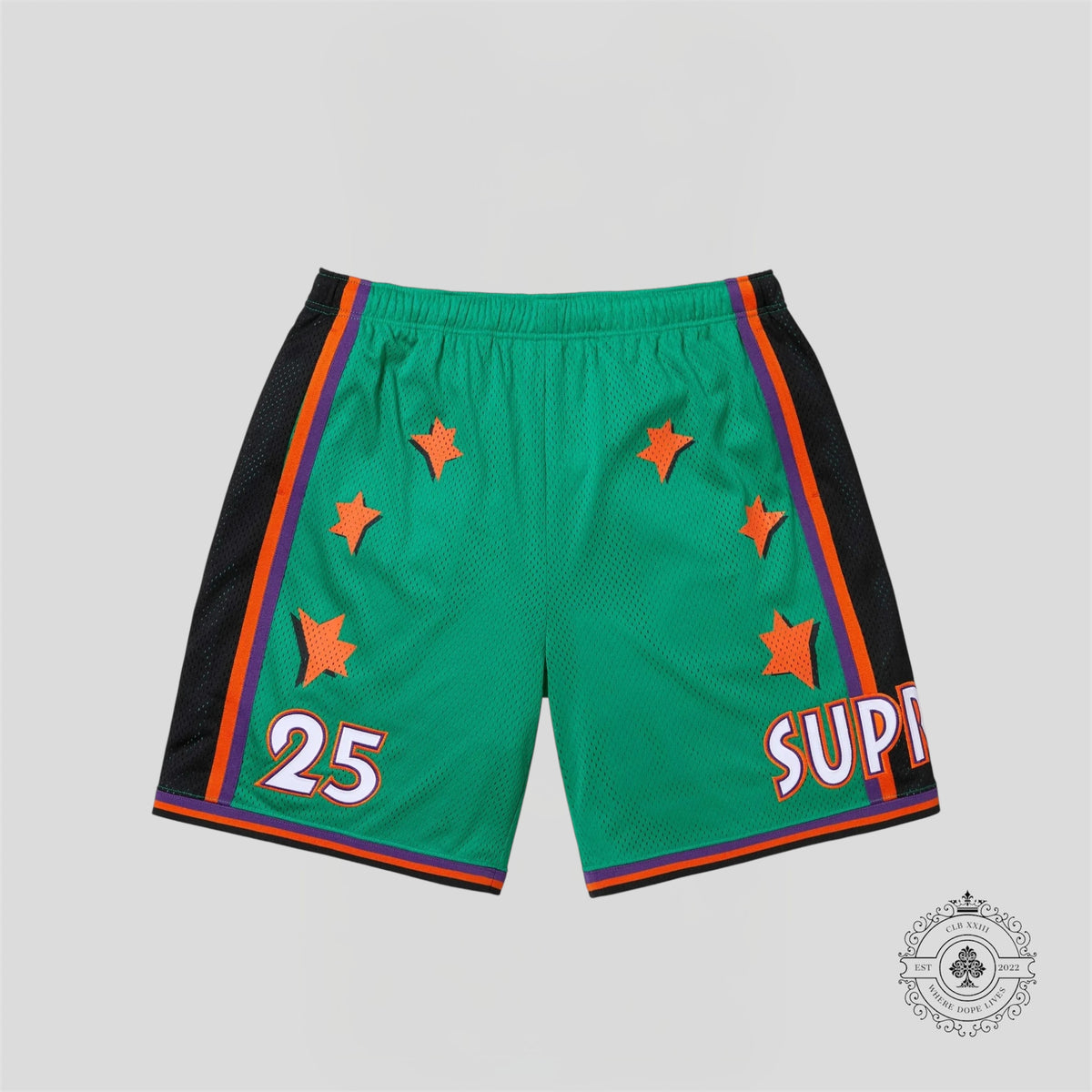 Supreme All Star Basketball Shorts in Green