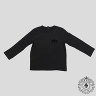 Chrome Hearts Women's Triple Cross Flocked Long Sleeve in Black