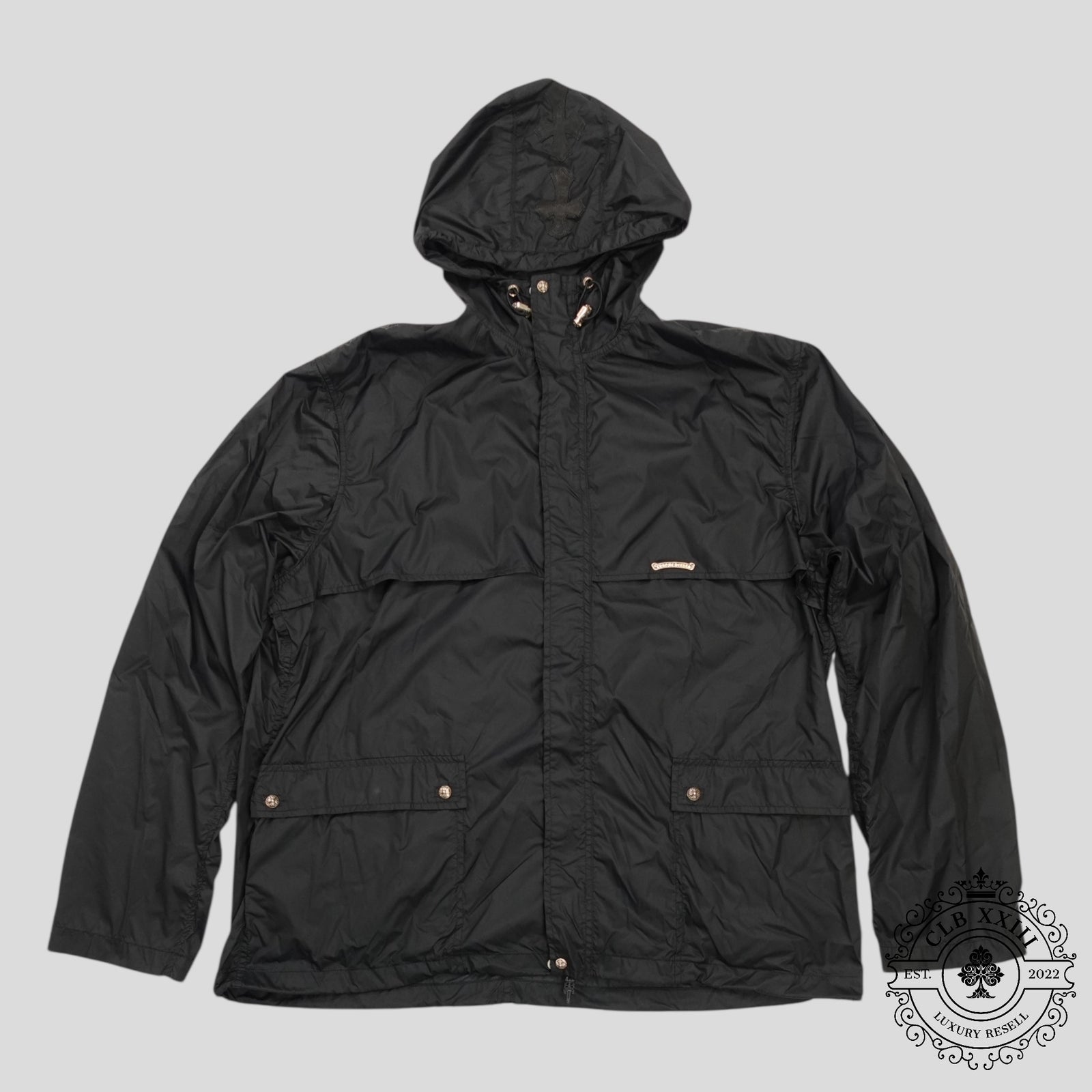 Chrome Hearts Nylon Windbreaker in Black