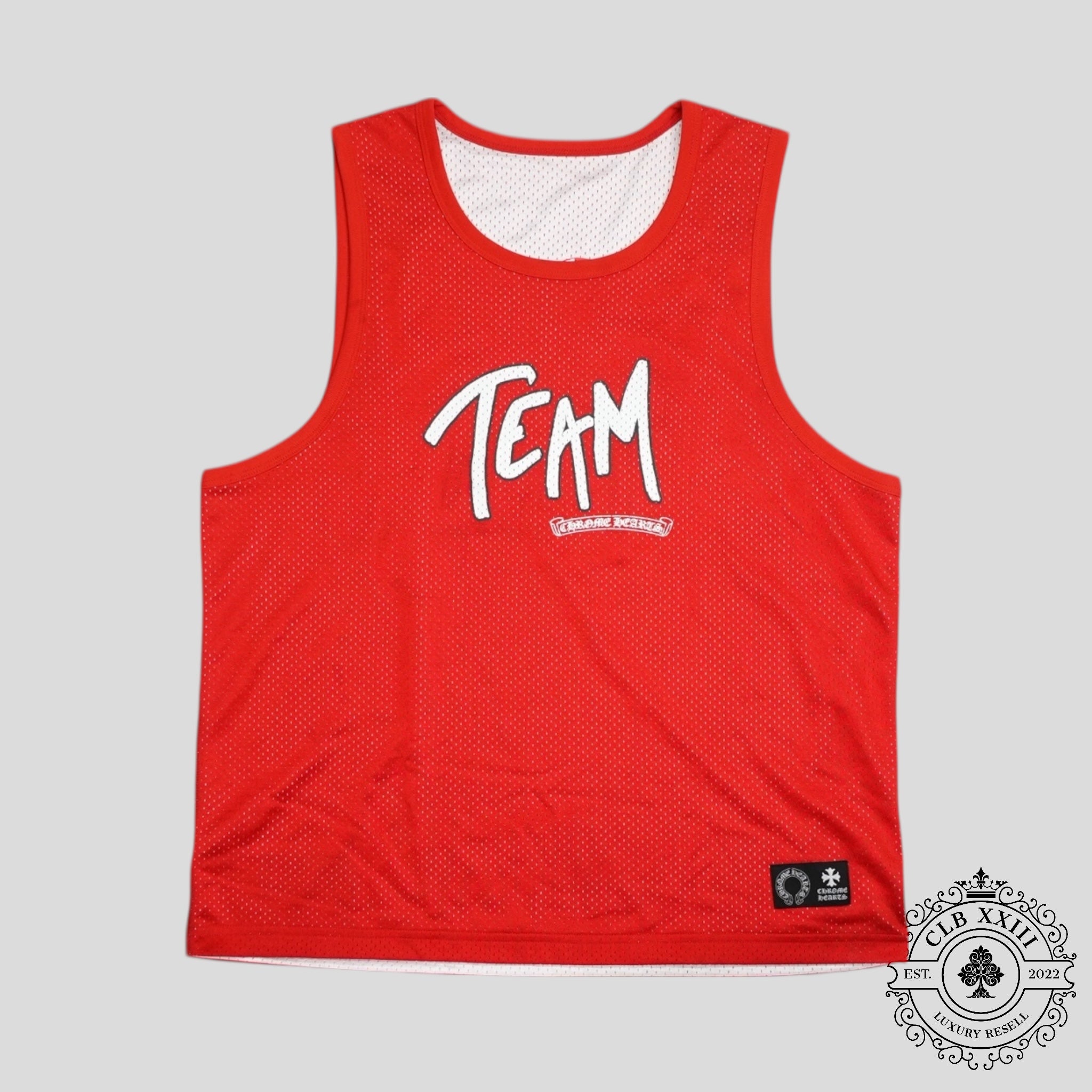 Chrome Hearts Reversible Mesh Team 99 Jersey in Red