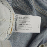 Chrome Hearts Levis Leather Cross Patch Jeans