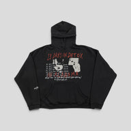 Enfants Riches Deprimes 13 Days In Detox Hoodie in Faded Black