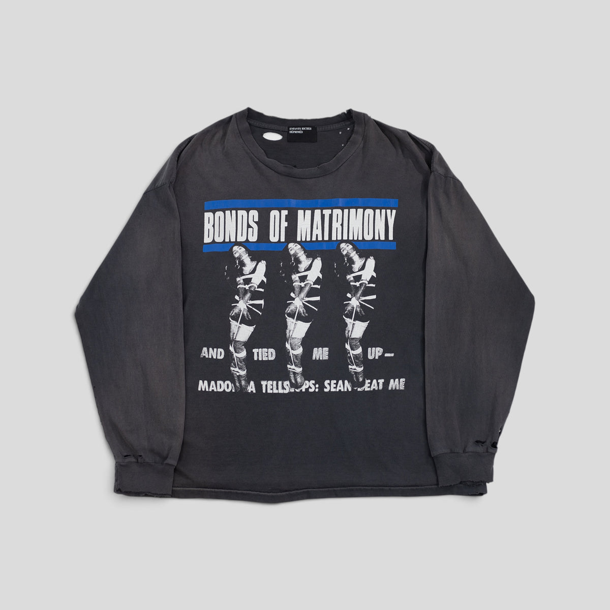 Enfants Riches Déprimés Bonds Of Matrimony Longs Sleeve Shirt in Faded Black