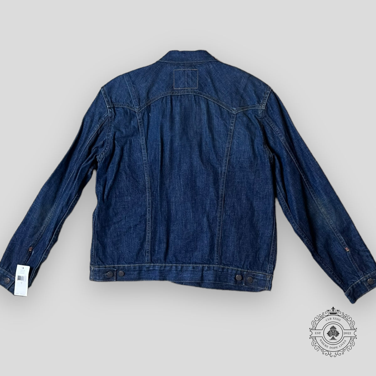 RRL Roper Type II Selvedge Denim Jacket in Dark Blue Wash