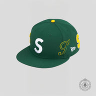 Supreme Multi S Logo New Era Hat in Green