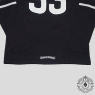 Chrome Hearts 33 Horseshoe Logo Women's Long Sleeve Tee in Black