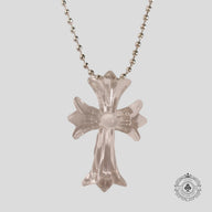 Chrome Hearts Silicone Cross Necklace in Clear