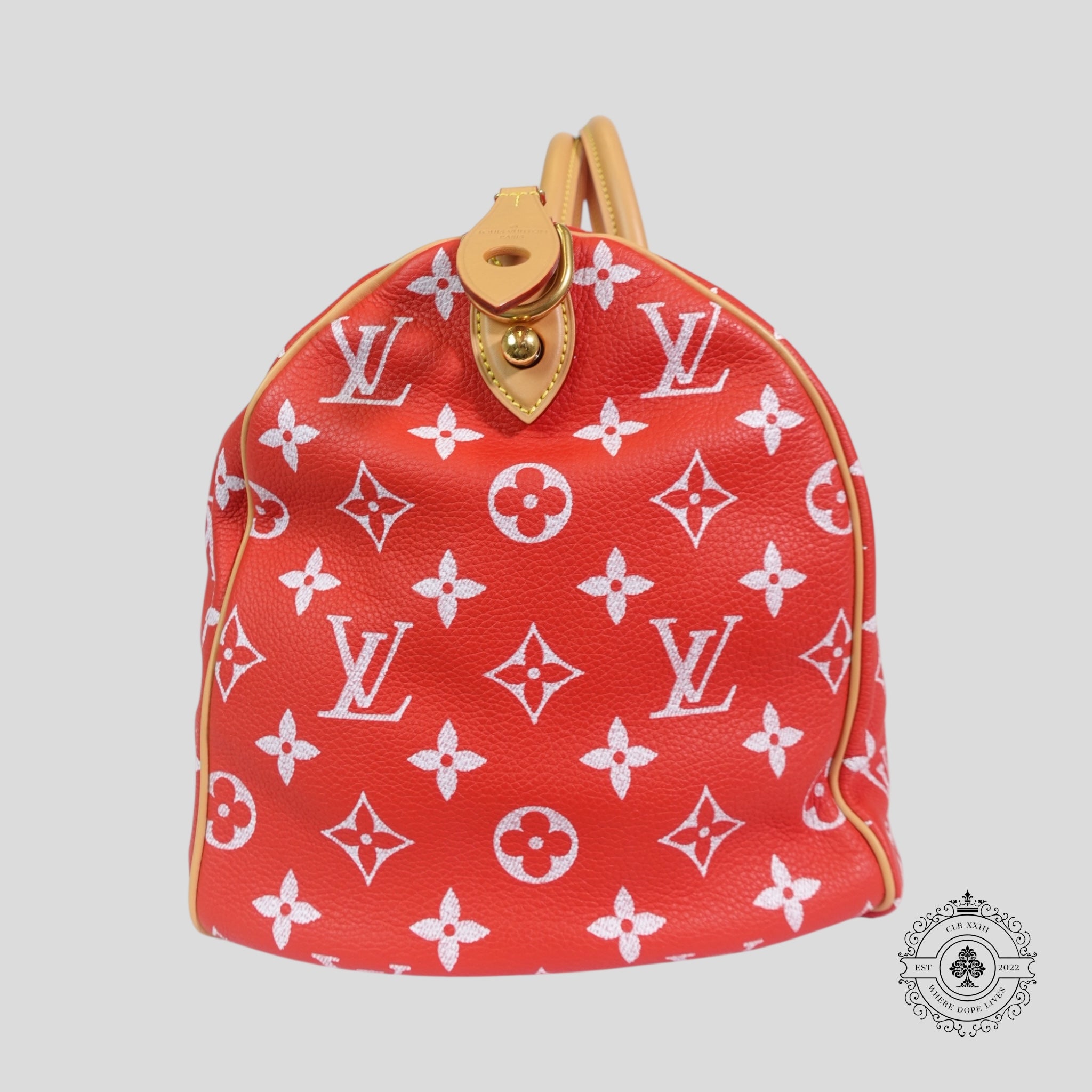 Louis Vuitton P9 Speedy Bandouliere 40 in Red