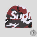 Supreme Camo Big Logo Beanie Red Camo