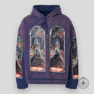 Who Decides War Descent Hooded Sweatshirt In Indigo