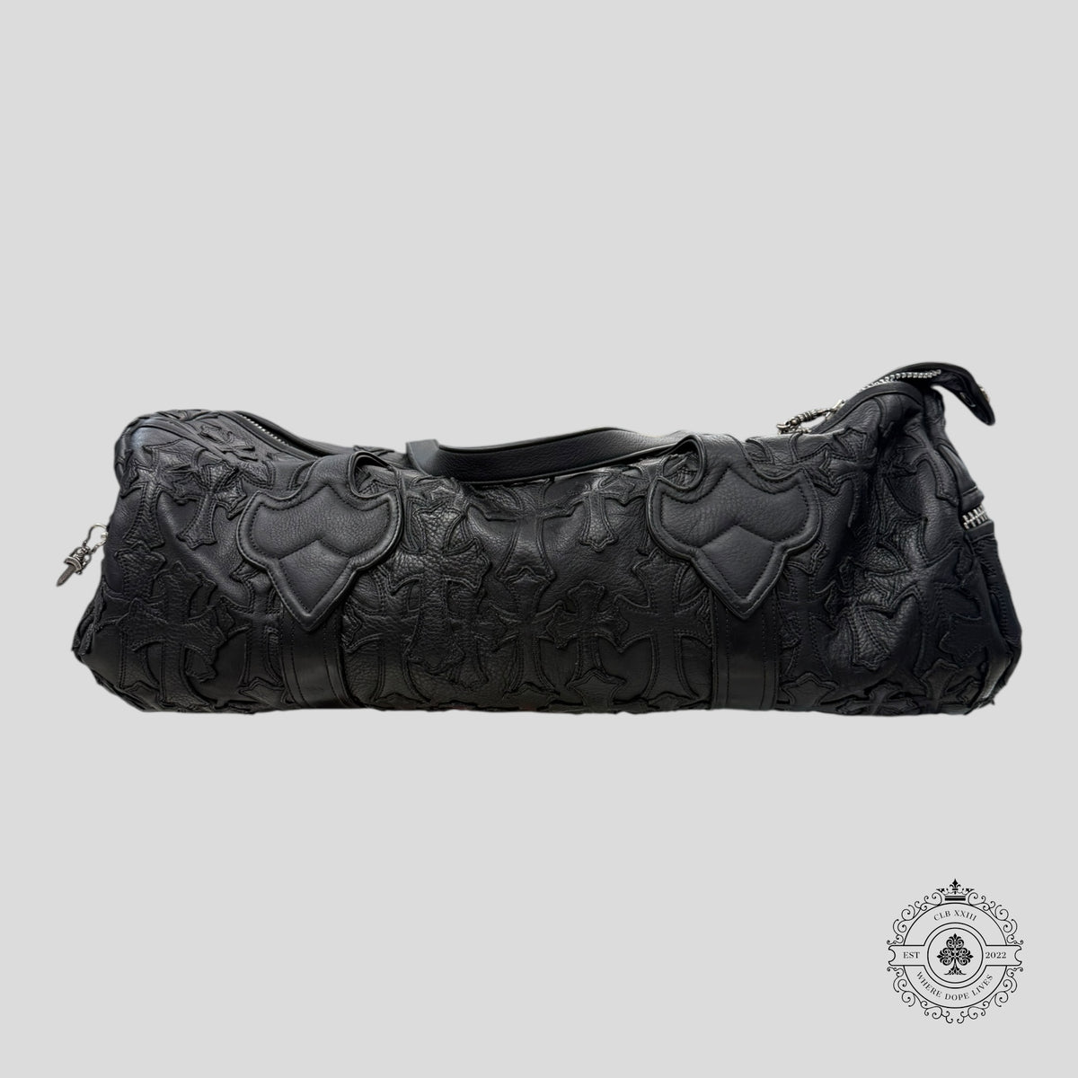 Chrome Hearts Cross Patch Duffle Bag in Black
