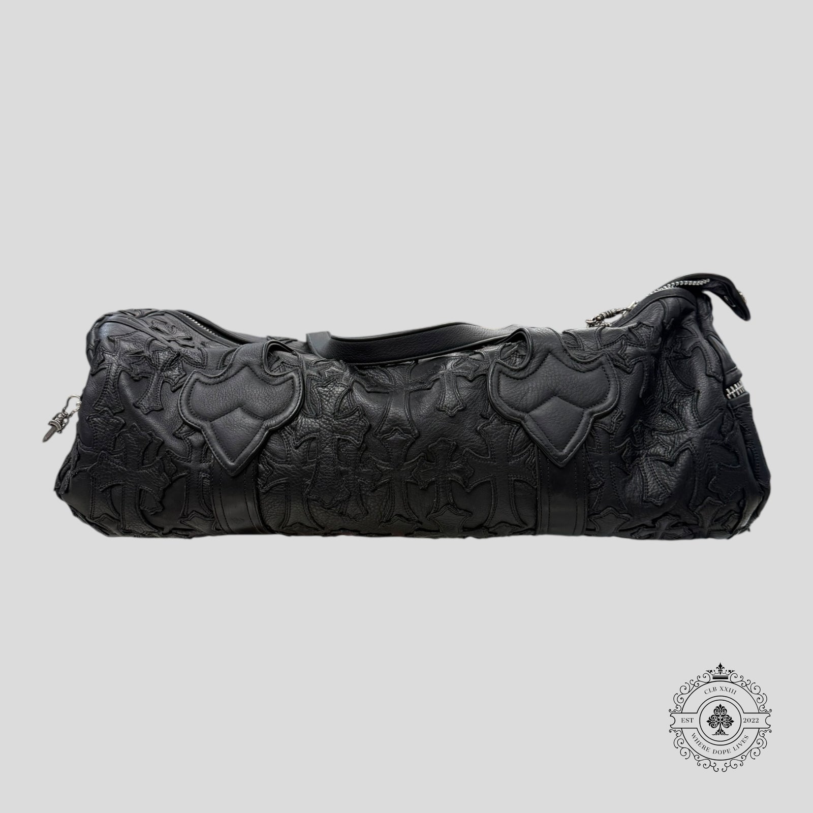 Chrome Hearts Cross Patch Duffle Bag in Black