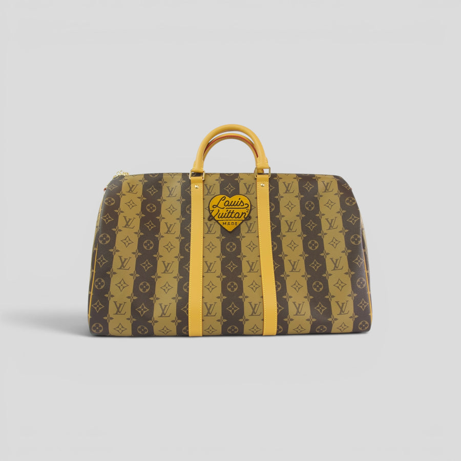 Louis Vuitton X Nigo Striped Monogram Keepall 50 — authenticated Louis Vuitton at CLB XXIII