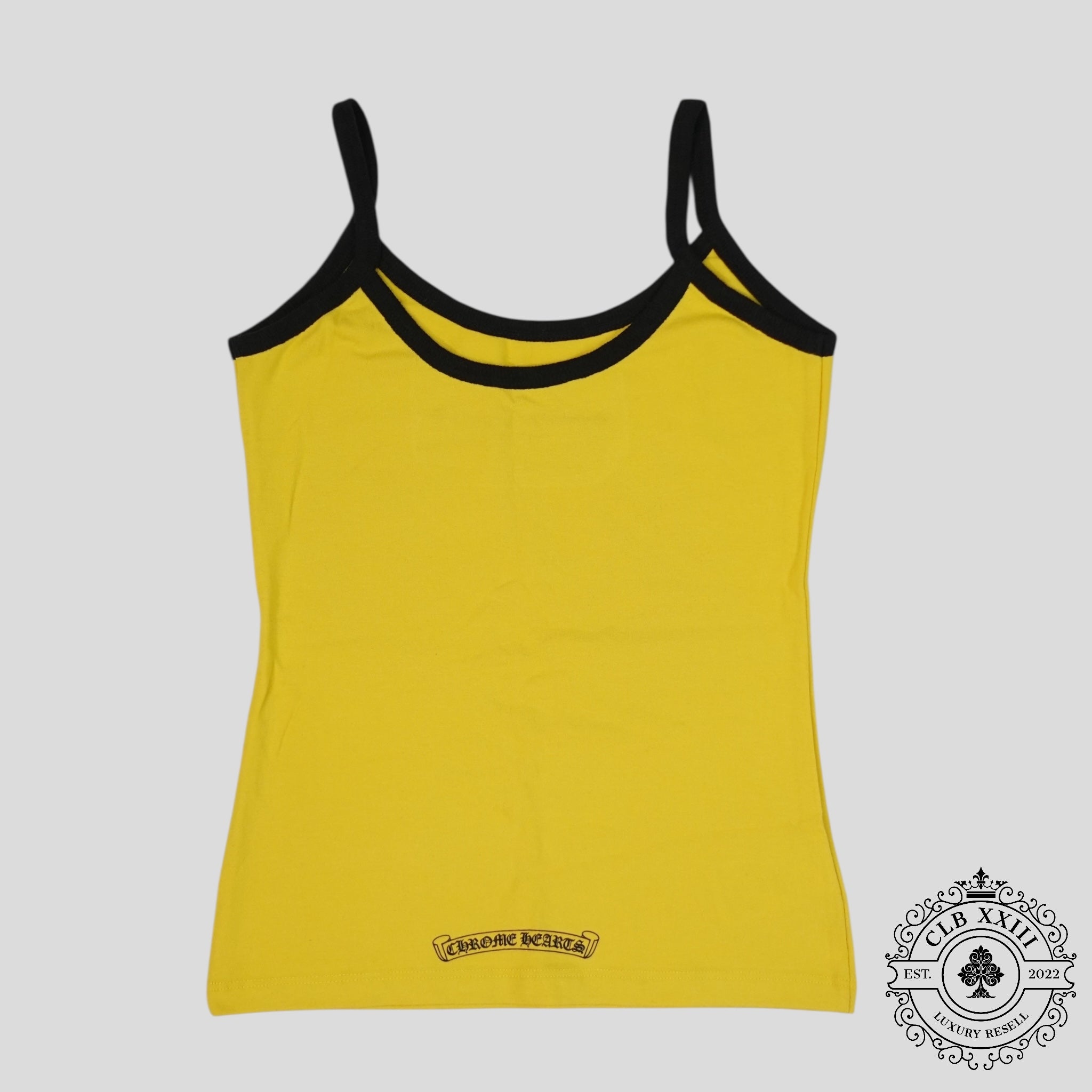 Chrome Hearts Roller Skate Women's Tank Top in Yellow