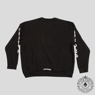 CHROME HEARTS NECK LOGO CREWNECK SWEATSHIRT - BLACK