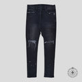 Purple Brand P001 Painter Skinny Jeans in Aged Black - Preowned
