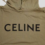 Celine Homme Logo Hoodie in Green