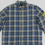 Chrome Hearts Padded Flannel Shirt in Blue / Yellow