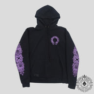 Chrome Hearts F&F Hoodie in Black / Purple