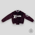 Louis Vuitton Lovers Mink Bomber in Maroon