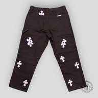Chrome Hearts Pink Patch Double Knee Carpenter Pants