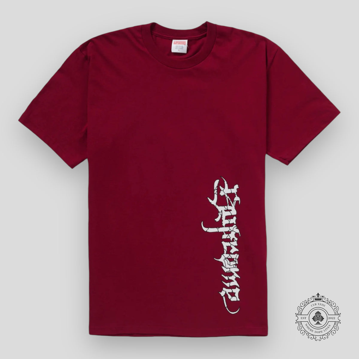 Supreme Satan Tee in Cardinal Red