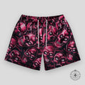 Bravest Studios Skully Shorts in Red