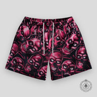 Bravest Studios Skully Shorts in Red