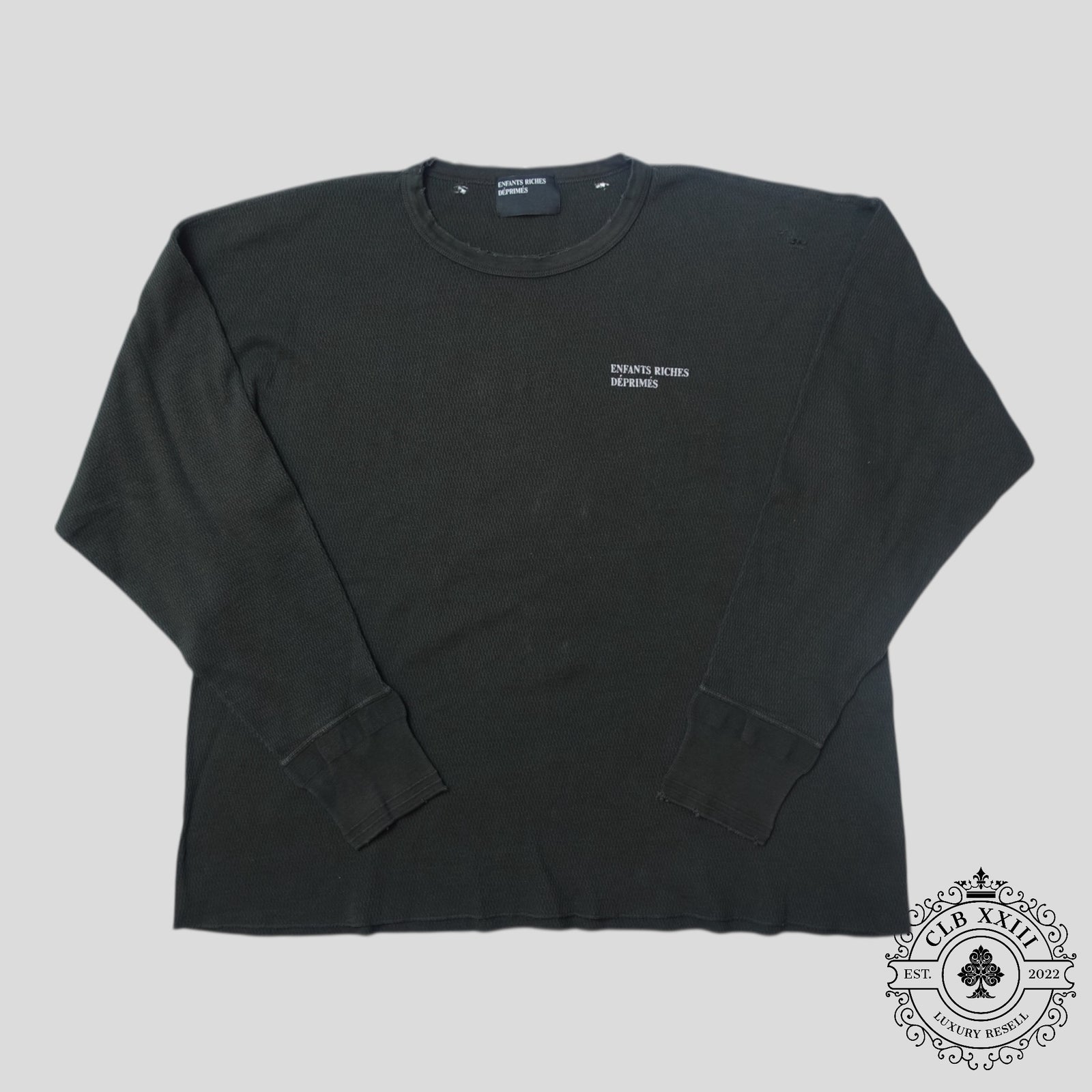 Enfants Riches Déprimés Classic Logo Distressed Thermal Long Sleeve