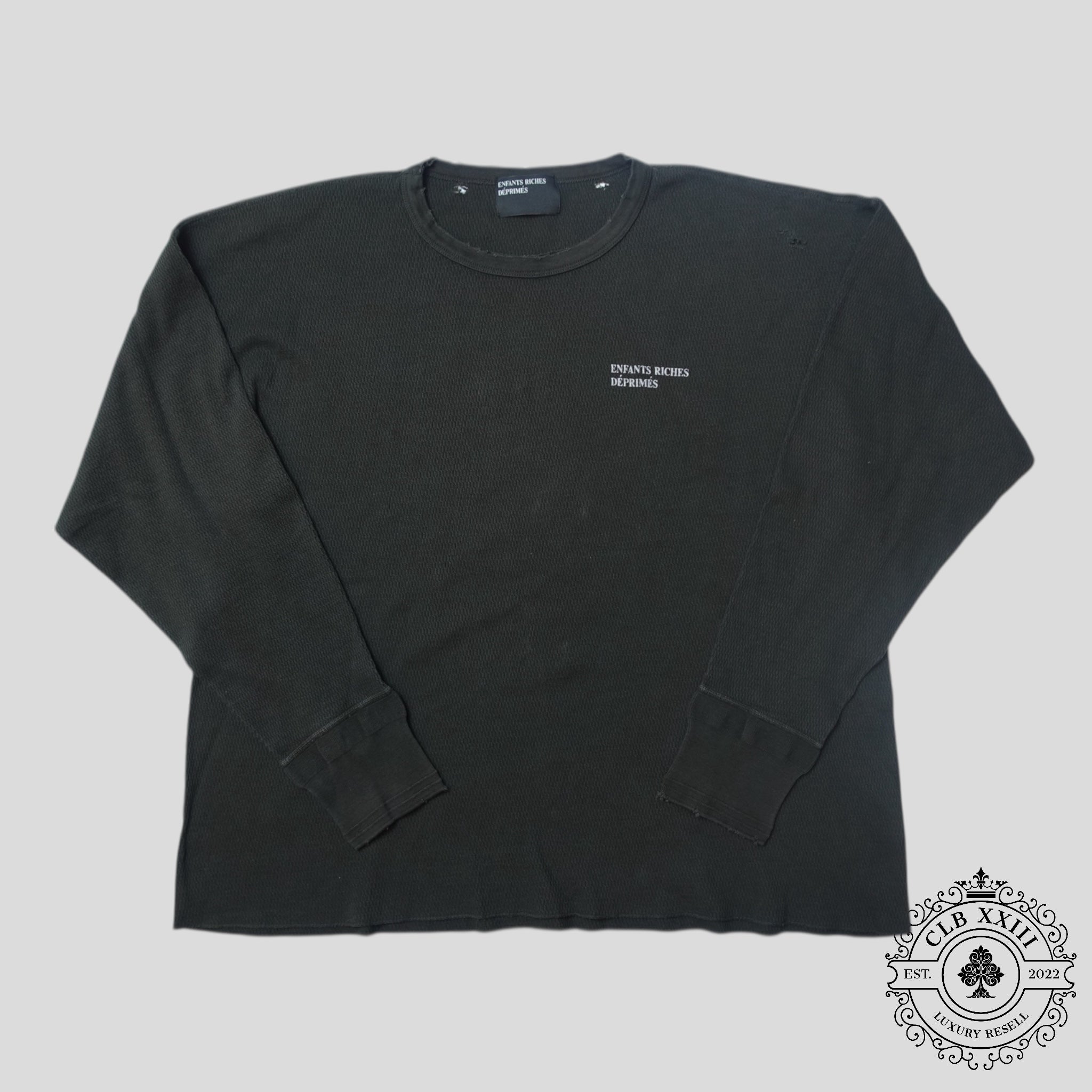 Enfants Riches Déprimés Classic Logo Distressed Thermal Long Sleeve