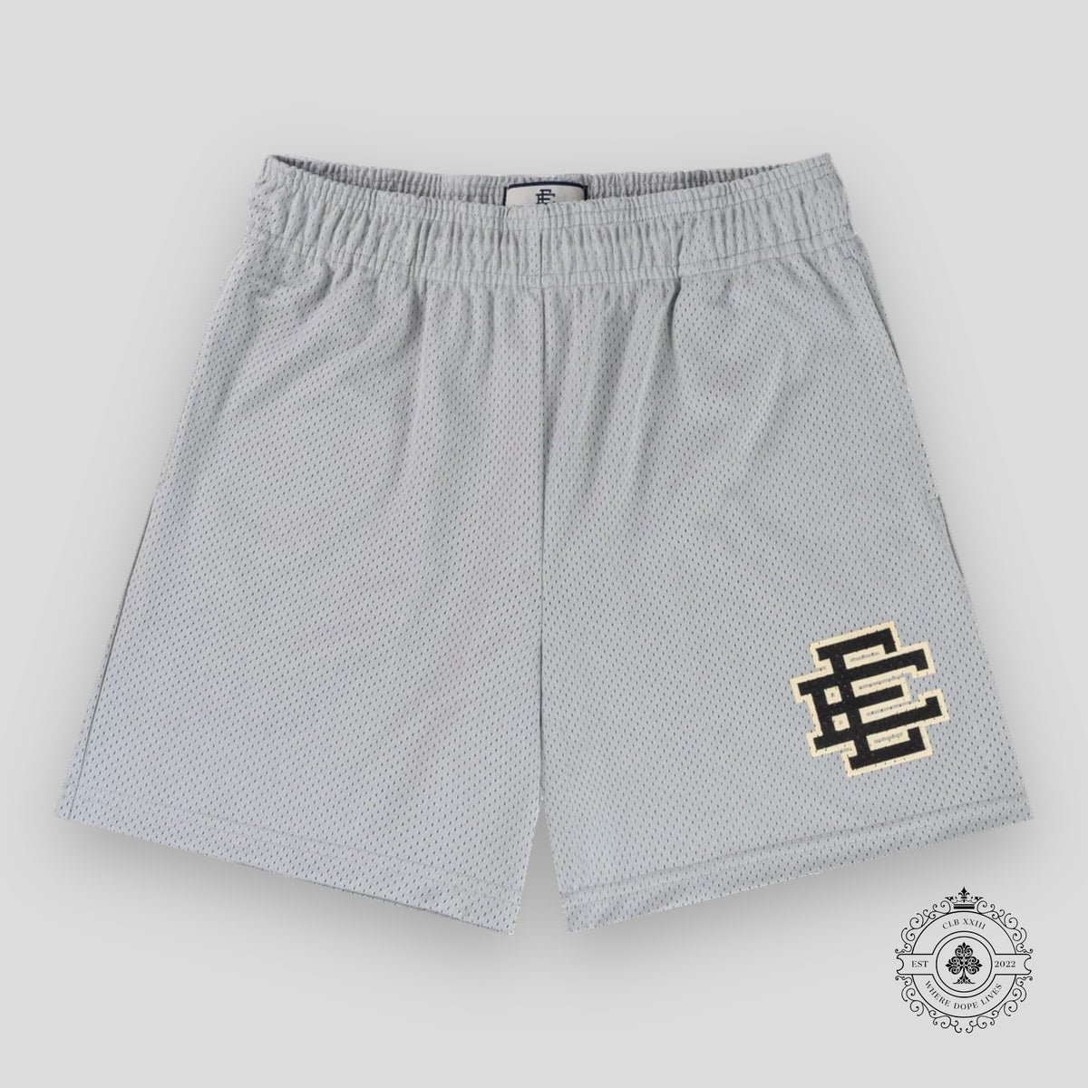 Eric Emanuel EE Basic Shorts in Grey / Jet Black
