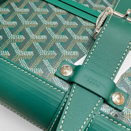 Goyard Bourget PM Trolley Travel Case in Green