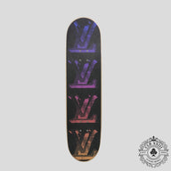 Louis Vuitton Pink & Blue Illusion Monogram Skateboard
