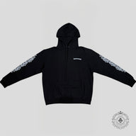 Chrome Hearts Eye Chart Dagger Hoodie in Black/Pink