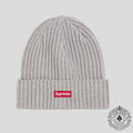 Supreme Overdyed Beanie (SS26) in Heather Grey