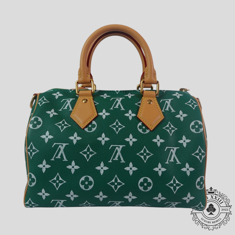 Louis Vuitton Speedy P9 Bandoulière Calfskin Bag, side view