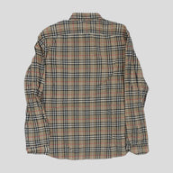 Burberry Tiny Check Shirt in Classic Beige