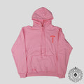 Chrome Hearts T Bar Logo Hoodie in Pink / Red