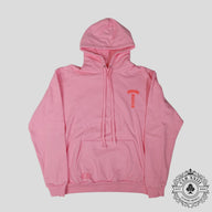 Chrome Hearts T Bar Logo Hoodie in Pink / Red