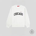 Supreme Small Box Shop Chicago Crewneck in White