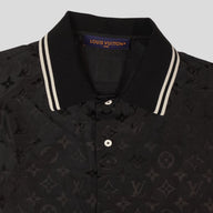 Louis Vuitton Monogram Moire Jacquard Silk Shirt in Black