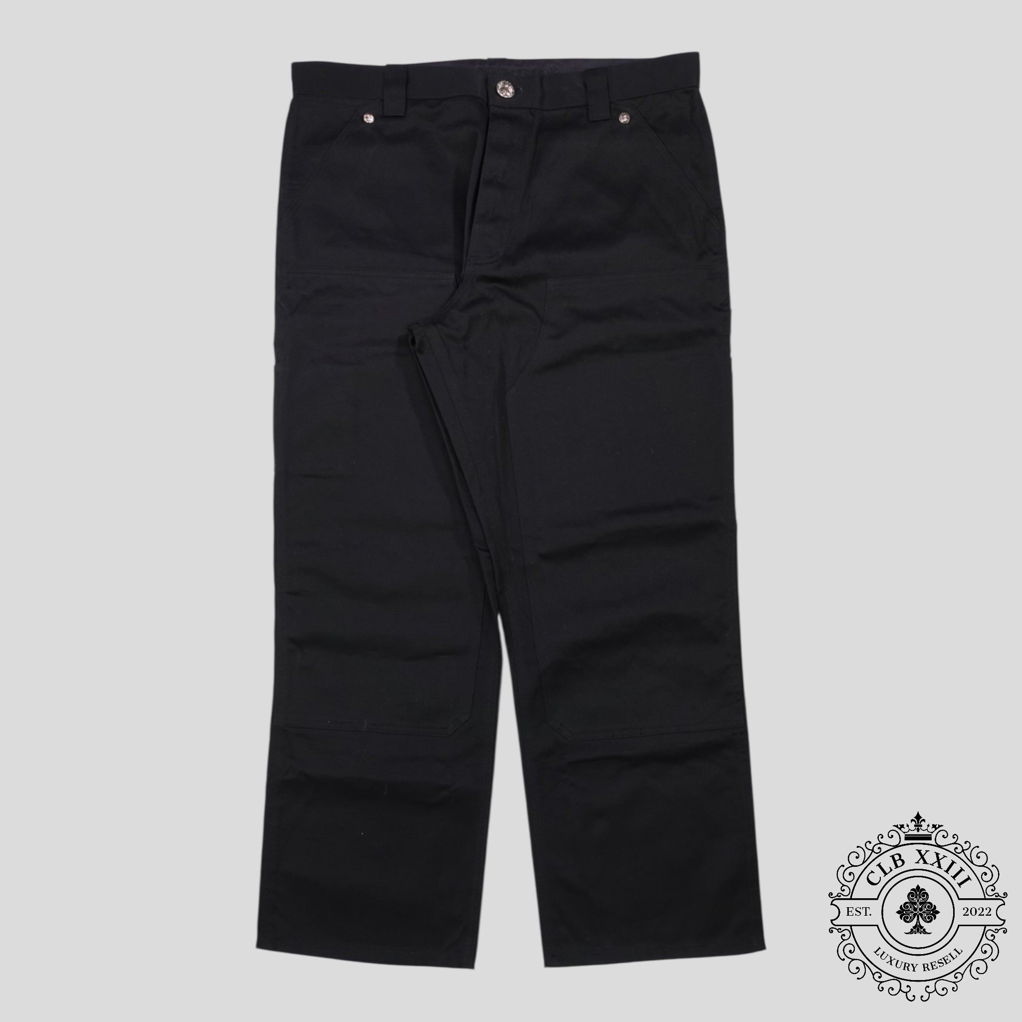 Chrome Hearts Double Knee Chino Pants in Black
