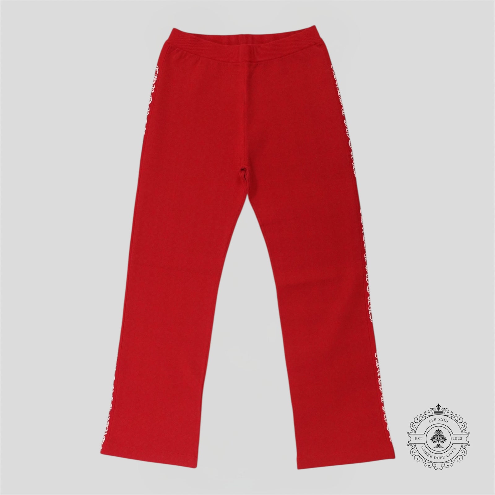 Chrome Hearts Plus Jacquard Pants in Red