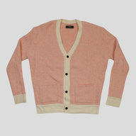Amiri Fuzzy Wool Cardigan in Pink