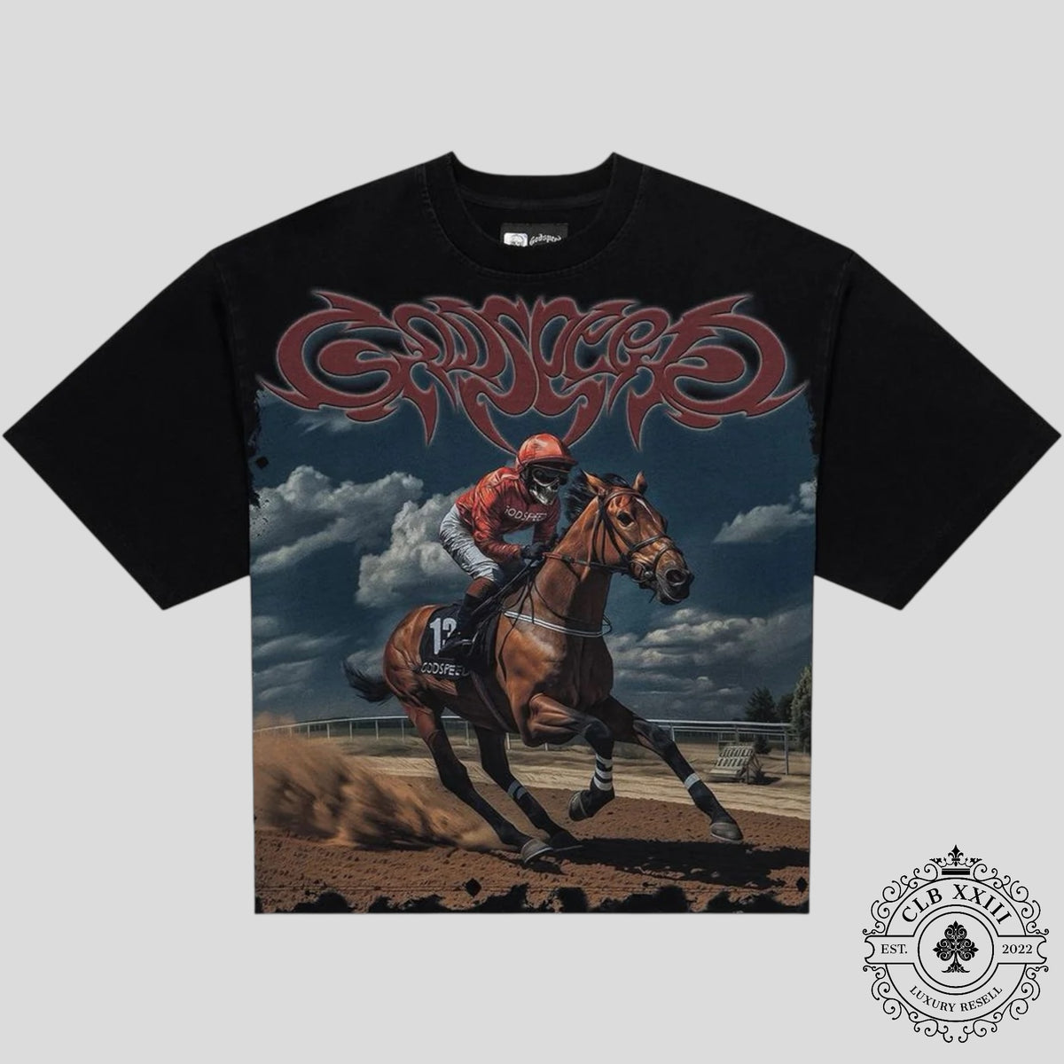 Godspeed Thoroughbred Tee in Black
