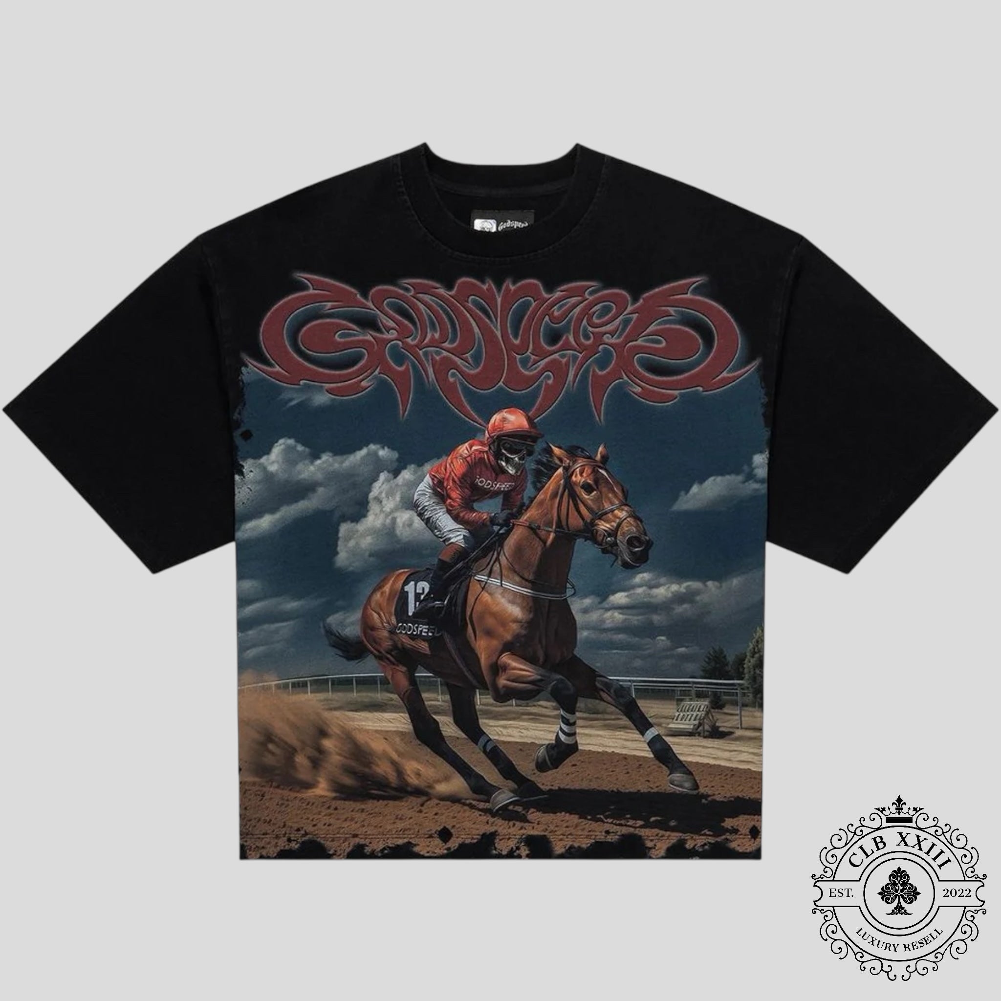 Godspeed Thoroughbred Tee in Black