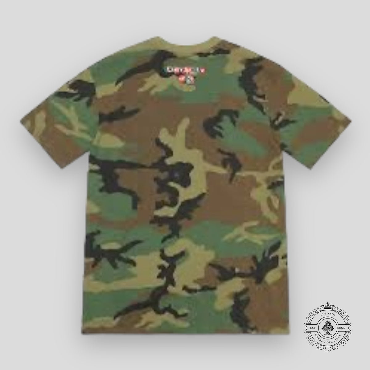 Supreme x ANTIHERO Balcony Tee 'Woodland Camo'