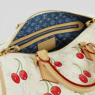 Louis Vuitton X Takashi Murakami Cherry Speedy Bandouliere 30 in White