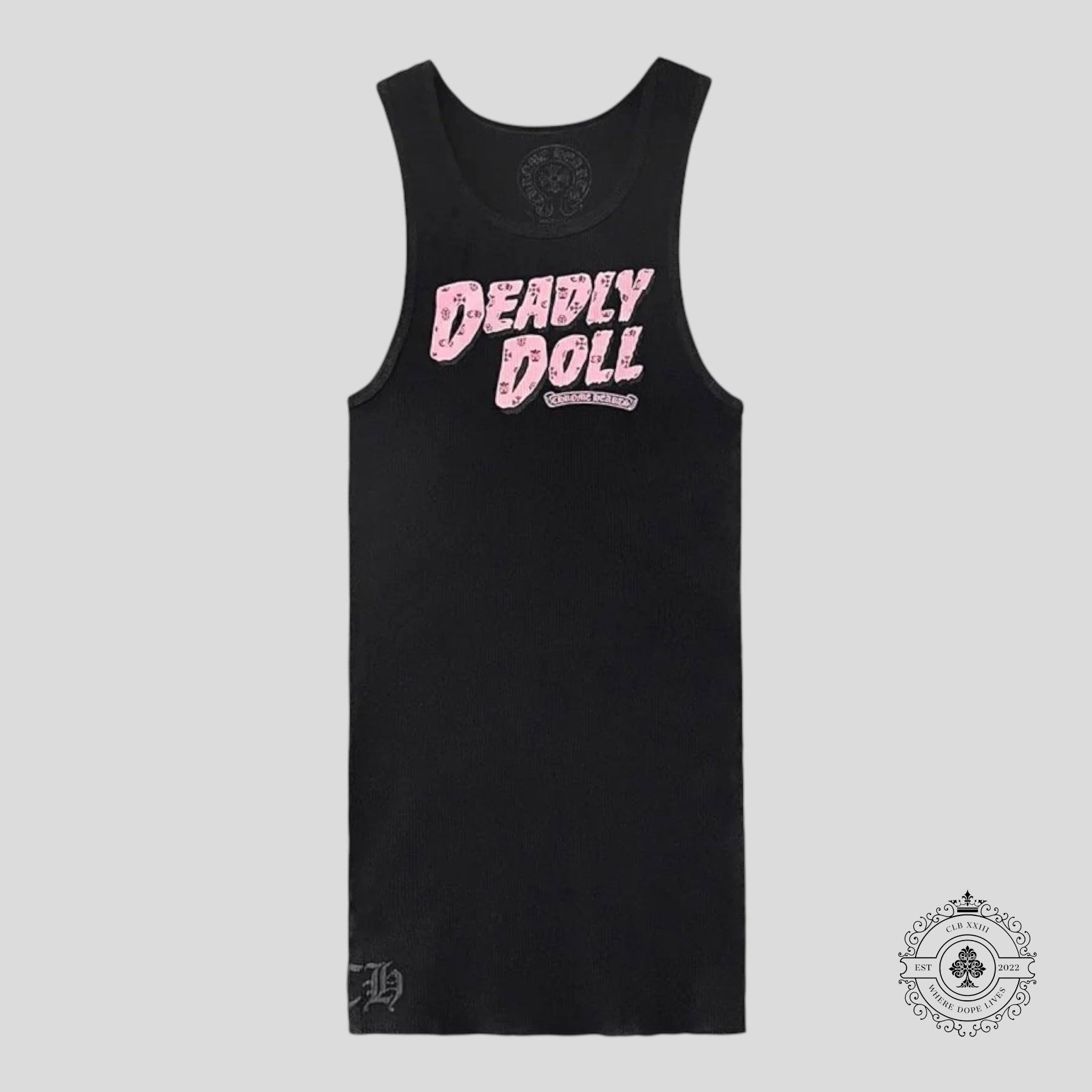 Chrome Hearts Deadly Doll Tank Top in Black