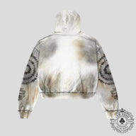 Vale Forever Spiral Zip Up Hoodie in Grey